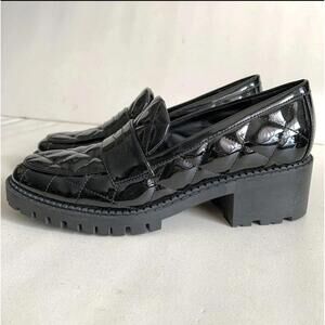 Marc Fisher Women’s Dantea Loafer Slip-On Chunky Heel – Black, Size 6.5 M